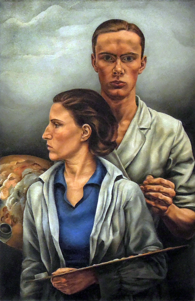 Edgar Fernhout, Zelfportret met Rachel, 1932