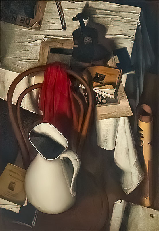 Stilleven met rode lap, 1931